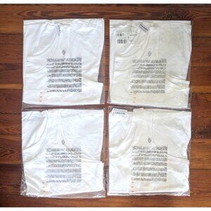 LOT OF 4 Old Navy white first layer tank top women's Plus Size 4X scoop neck